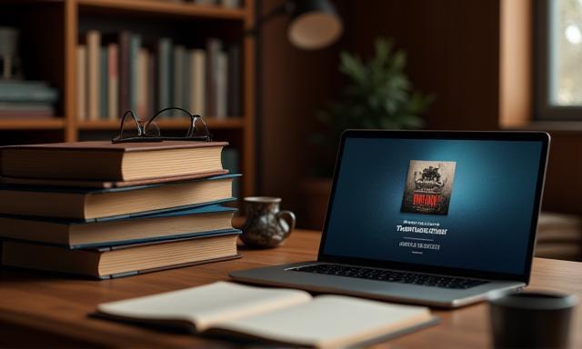 Stack of books or podcast recording equipment.